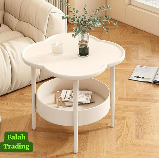 Elegant Wooden Side Table And Coffee Table For Living Room