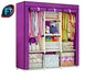 Portable Wardrobe With Adjustable Closets For Storage