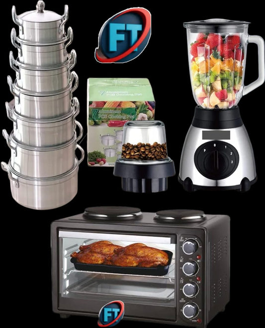Kitchen Combo Blender And Two Plate Stove With Oven