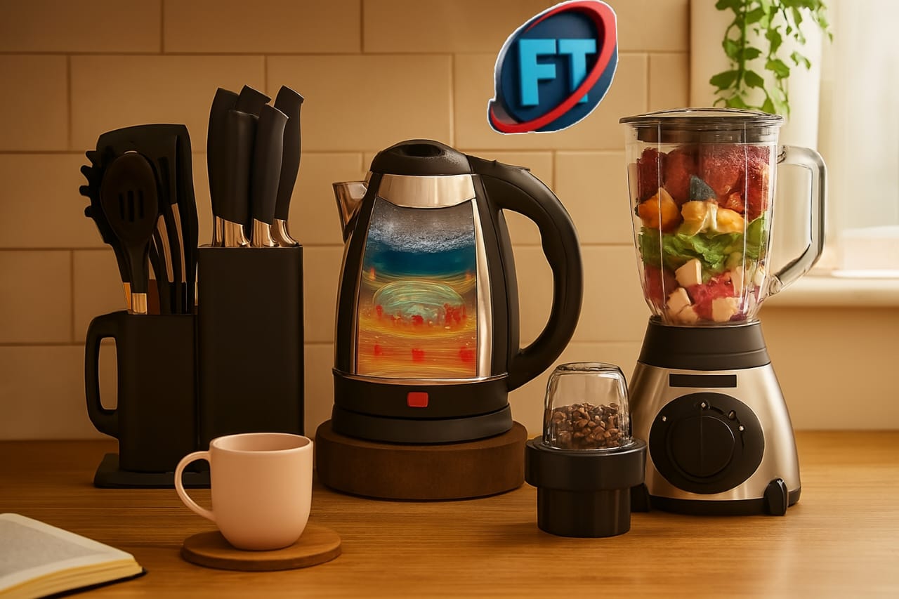 Kitchen Combo 19 Silicone Utensil Set 2L Electric Kettle