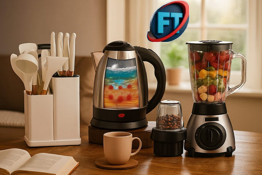 Kitchen Combo 19 Silicone Utensil Set 2L Electric Kettle