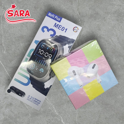 Smart Watch And Earbuds Bundle For Fitness Tracking