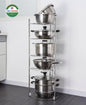 Five Tier Pot Stand Kitchen Rack Sturdy Steel Storage