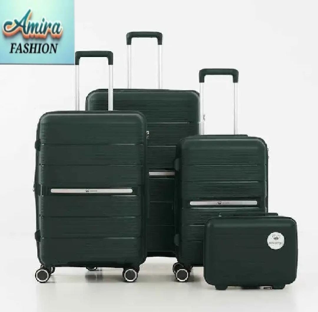Traveling Suitcases Four Piece Luggage Set Durable Hardside