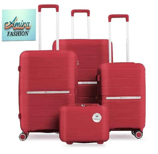 Traveling Suitcases Four Piece Luggage Set Durable Hardside