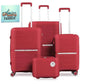 Traveling Suitcases Four Piece Luggage Set Durable Hardside