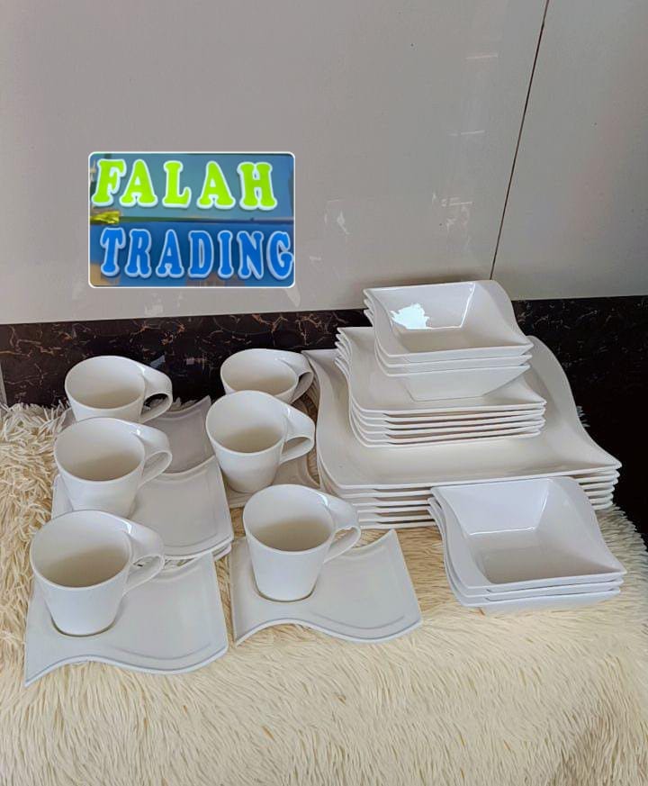 Kitchen Combo Set 30Pc Dinnerware 6 Plates 6 Bowls 12 Cups