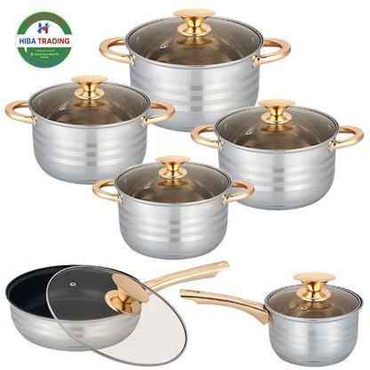 Stainless Steel Pots With Ergonomic Handles For Even Heat