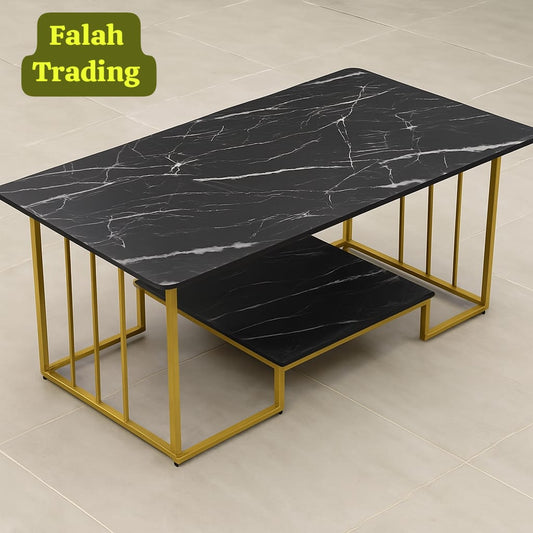 Modern Glass Top Coffee Table With Solid Wood Storage
