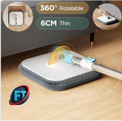 Rotating Mop With Bucket For Easy Deep Floor Cleaning