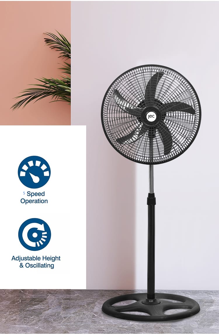 Industrial Fan Low Noise Energy Saving 88W 5 Speed Settings