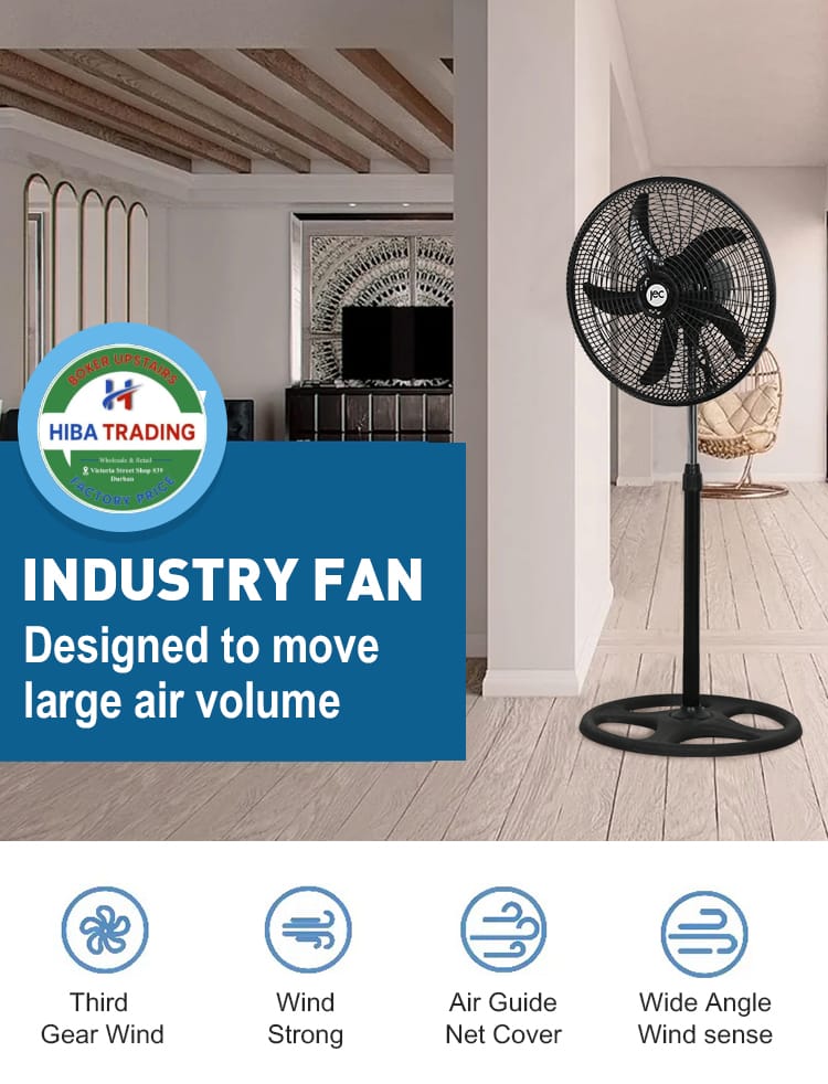 Industrial Fan Low Noise Energy Saving 88W 5 Speed Settings