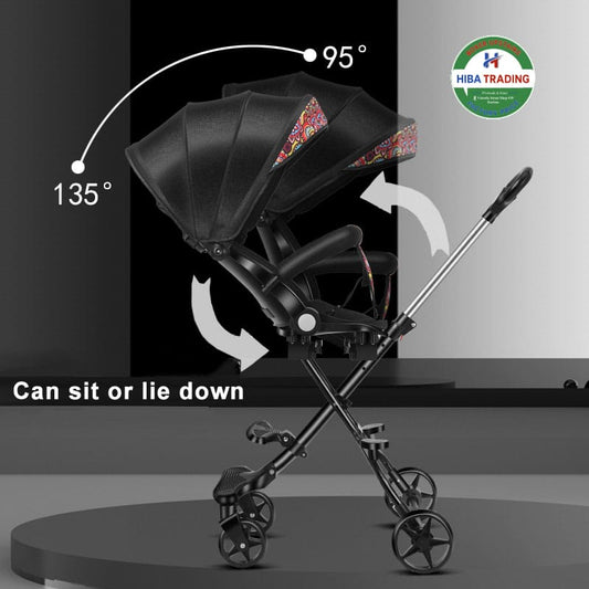 Two Way Foldable Lightweight Reversible Baby Stroller