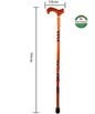 Solid Wood Walking Cane Crutch Aid for Mobility and Support