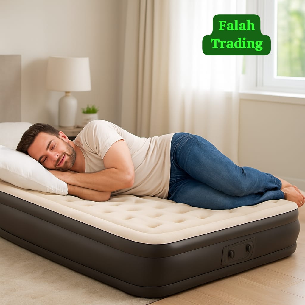 Flocked Airbed Twin Size For Comfortable Overnight Guests