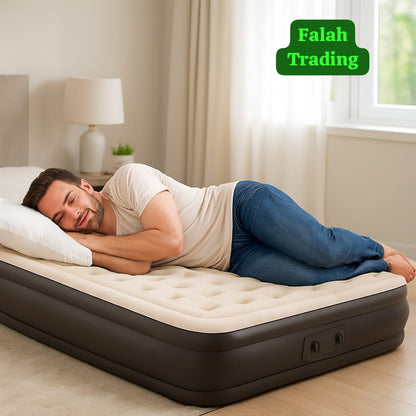 Flocked Airbed Twin Size For Comfortable Overnight Guests