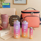 Lunch Box Set With 4 Bottles And Insulated Lunch Bag