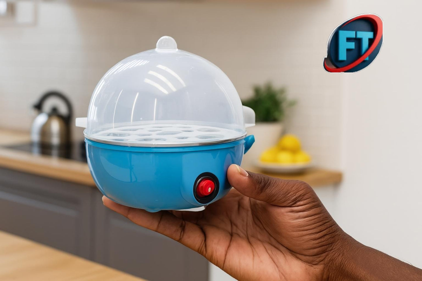 Electric Egg Cooker With Fast Boiling And Poaching Settings