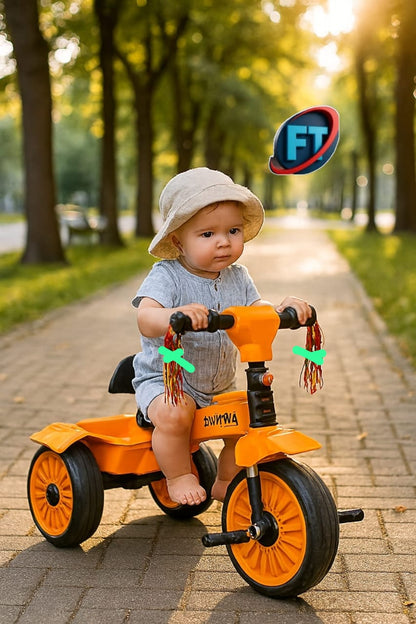 Toddler Tricycle With Safety Wheels For Little Riders