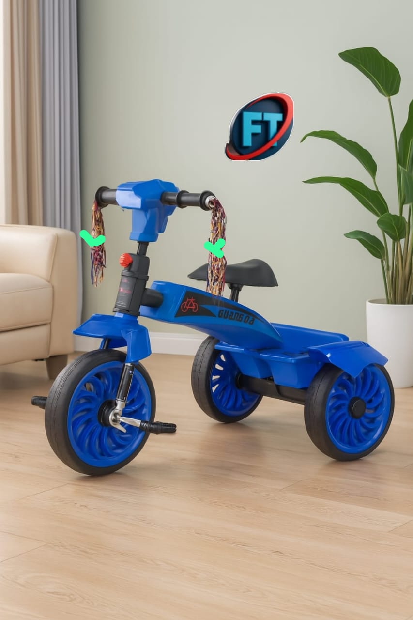 Toddler Tricycle With Safety Wheels For Little Riders