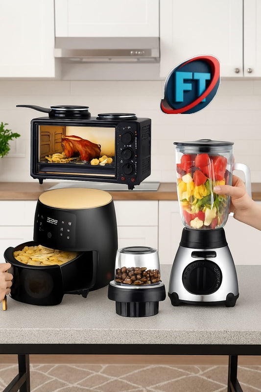 Kitchen Combo 6L Air Fryer 1.5L Blender And 28L Oven