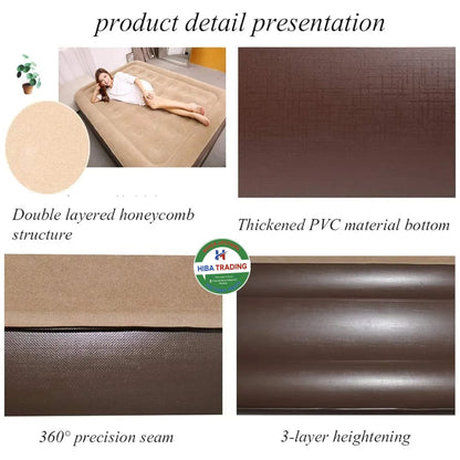 Single Inflatable Bed For Guests With Quick Inflation