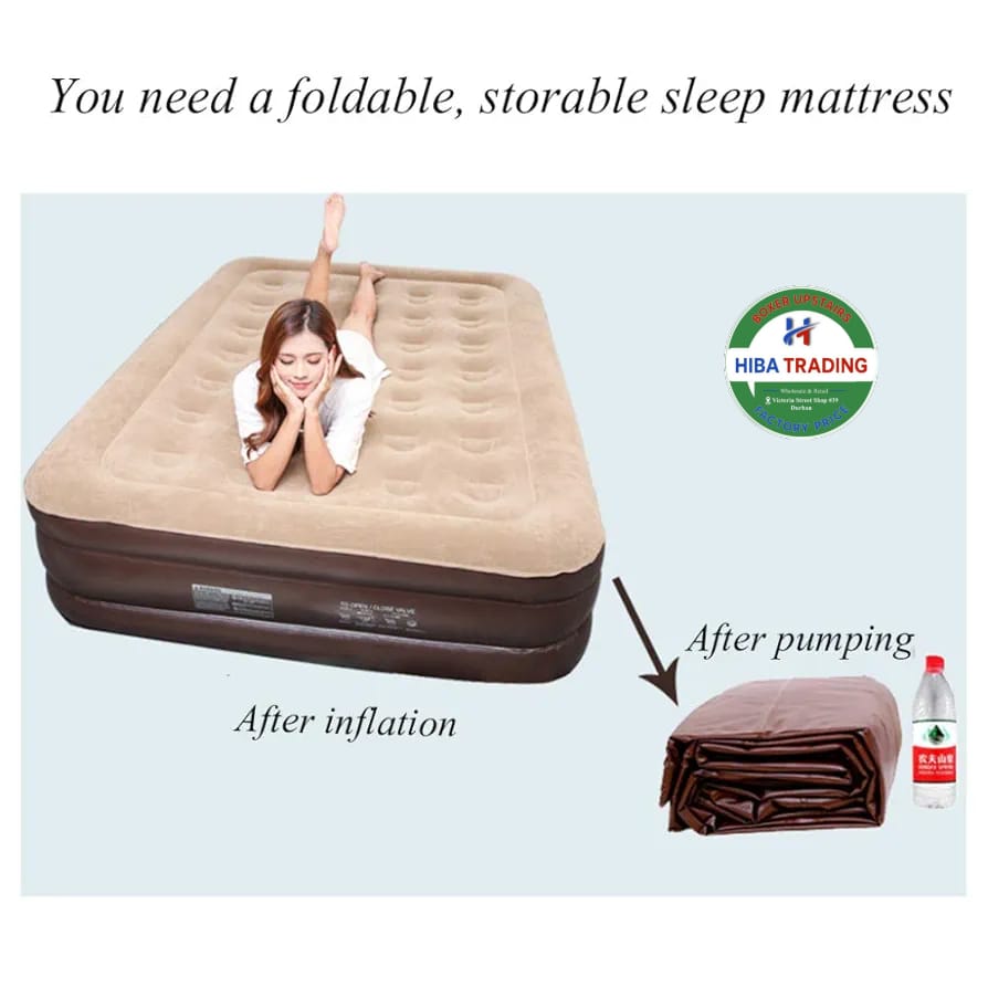 Single Inflatable Bed For Guests With Quick Inflation