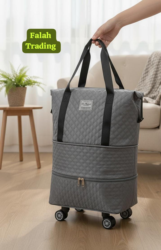 Traveling Bag Deluxe Overnight Duffel For Weekend Trips