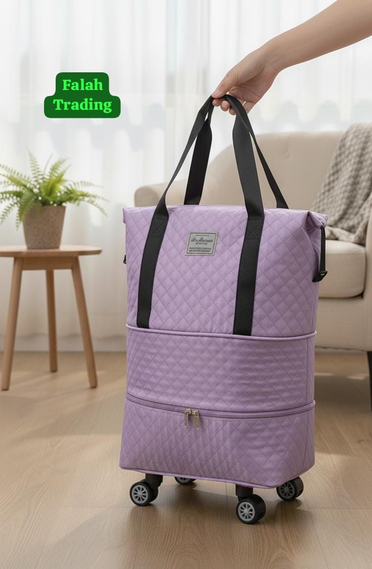 Traveling Bag Deluxe Overnight Duffel For Weekend Trips