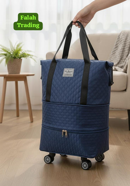Traveling Bag Deluxe Overnight Duffel For Weekend Trips
