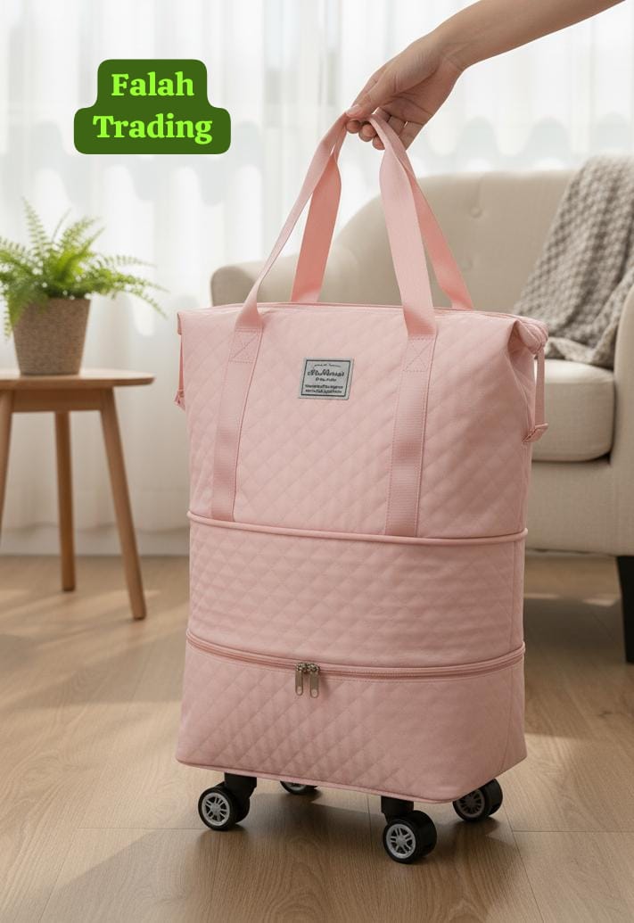 Traveling Bag Deluxe Overnight Duffel For Weekend Trips