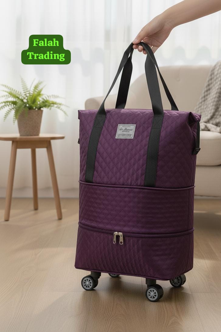 Traveling Bag Deluxe Overnight Duffel For Weekend Trips