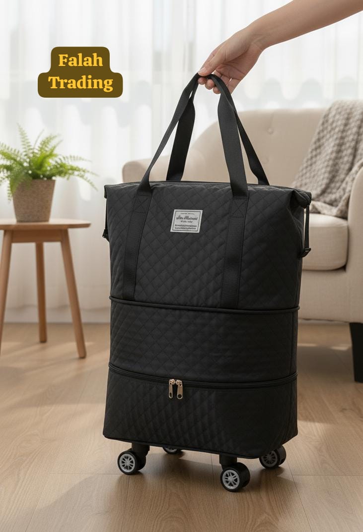 Traveling Bag Deluxe Overnight Duffel For Weekend Trips