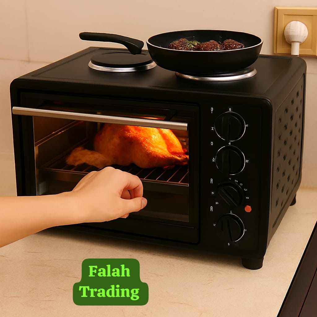 IStar ST 2 Plate With Oven 3300W Compact 32L Dual Hotplates