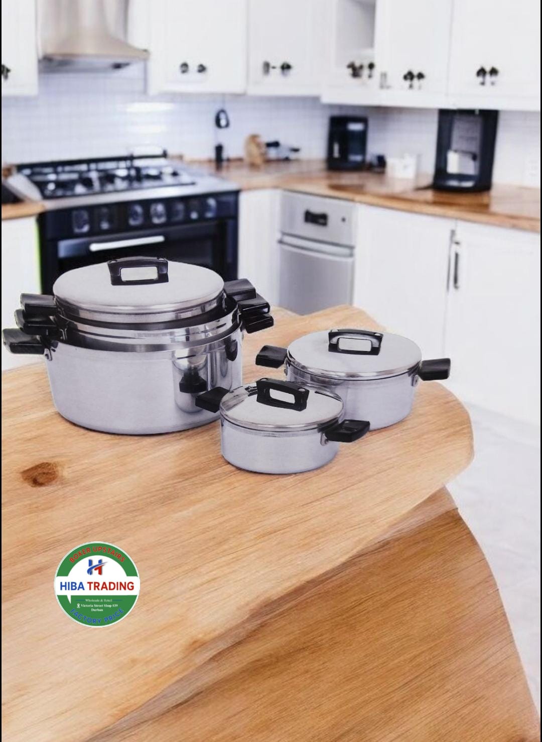 10 Piece Aluminum Pots Set for Even Heat Everyday Cooking