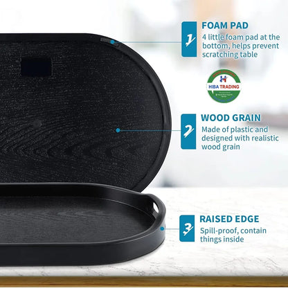 Plastic Serving Tray With Durable Build For Everyday Use