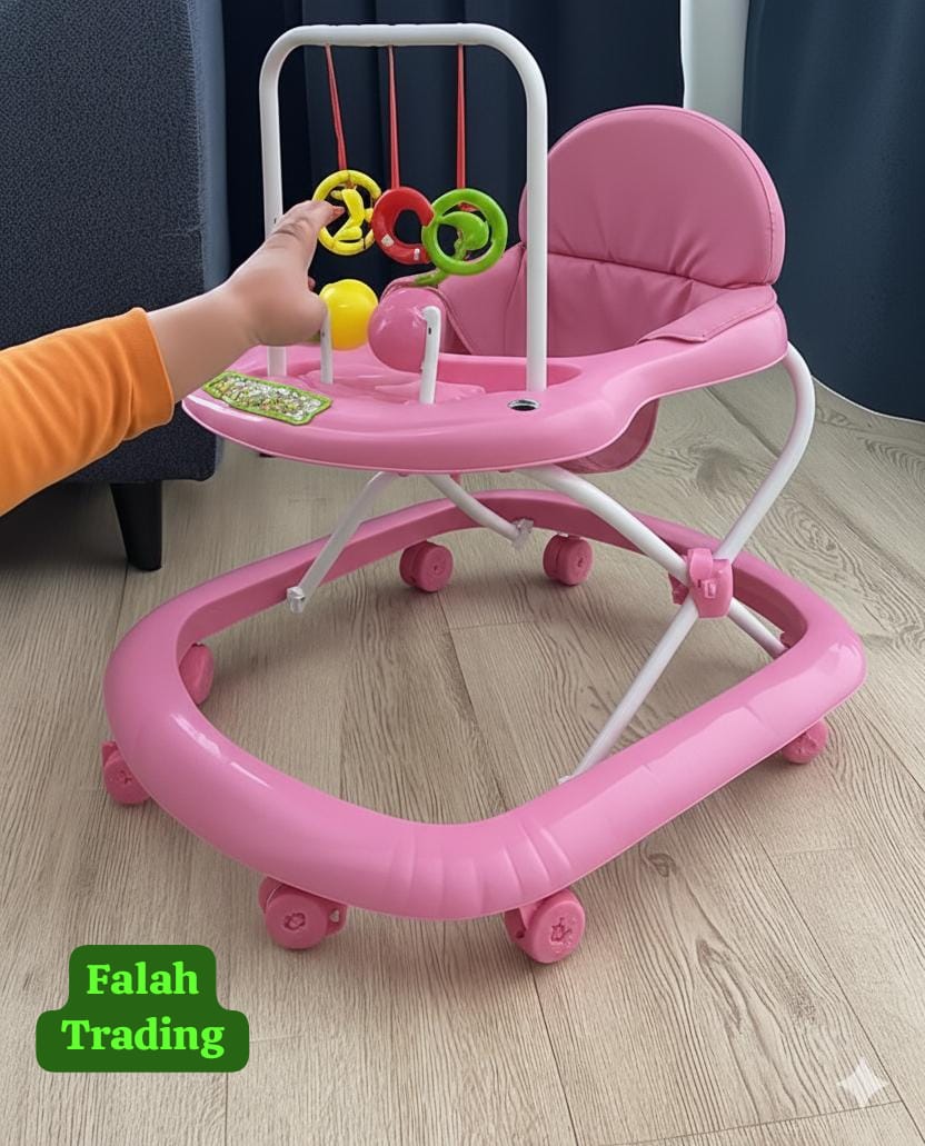 Safe Baby Walker For Early Walking With Adjustable Height