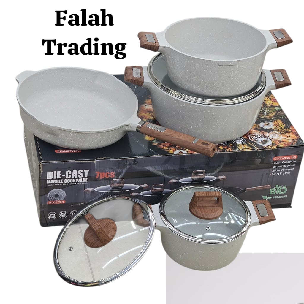 Layoni Pots 7 Piece Nonstick Die Cast Cookware Set