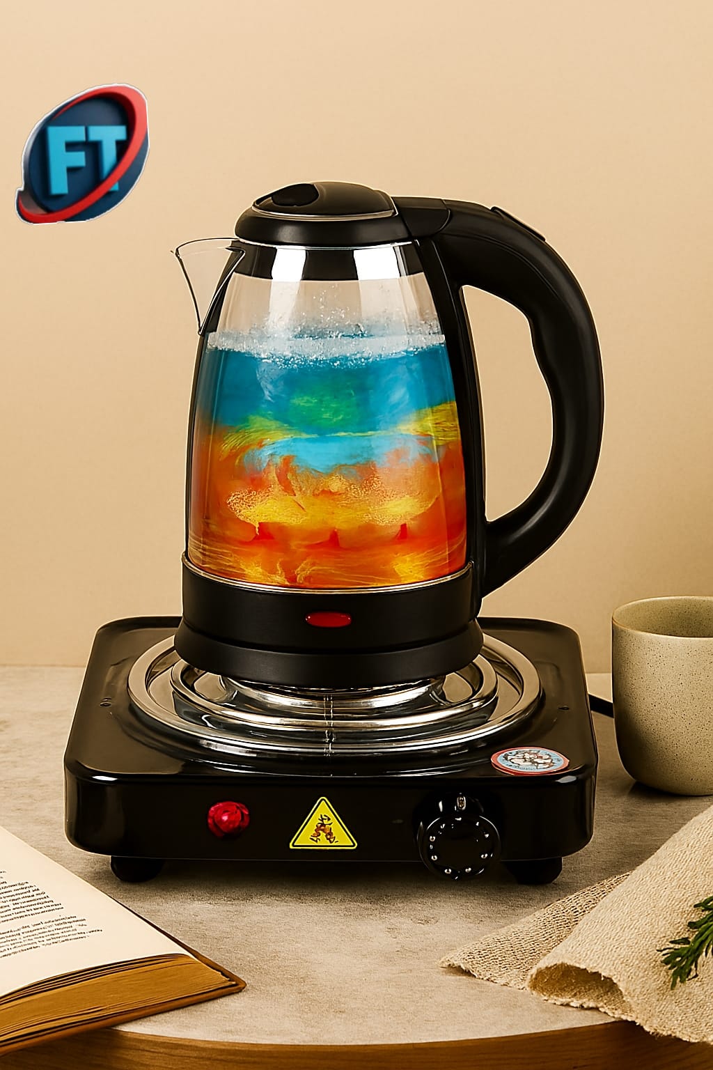 Kitchen Combo Electric Kettle And Single Plate Stove