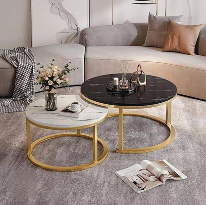 Two Piece Coffee Table Set 70 By 70 Cm Square Living Room