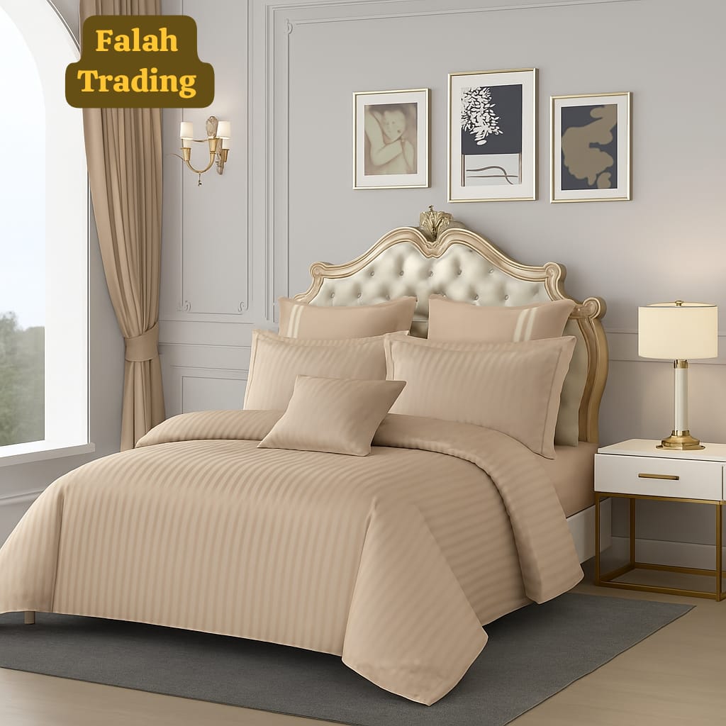5 Piece King Size Comforter Set With Euro Shams And Cushion