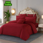 5 Piece King Size Comforter Set With Euro Shams And Cushion