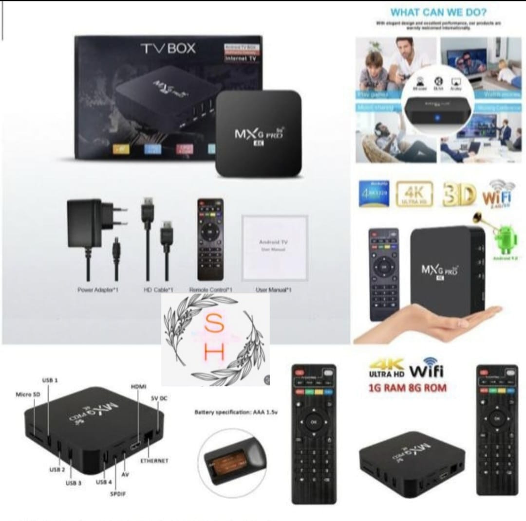 4K Smart TV Box With Voice Control Streaming Media Player