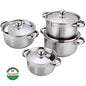 8 Piece Stainless Steel Durable Cookware Set For Daily Use