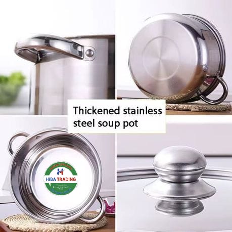8 Piece Stainless Steel Durable Cookware Set For Daily Use