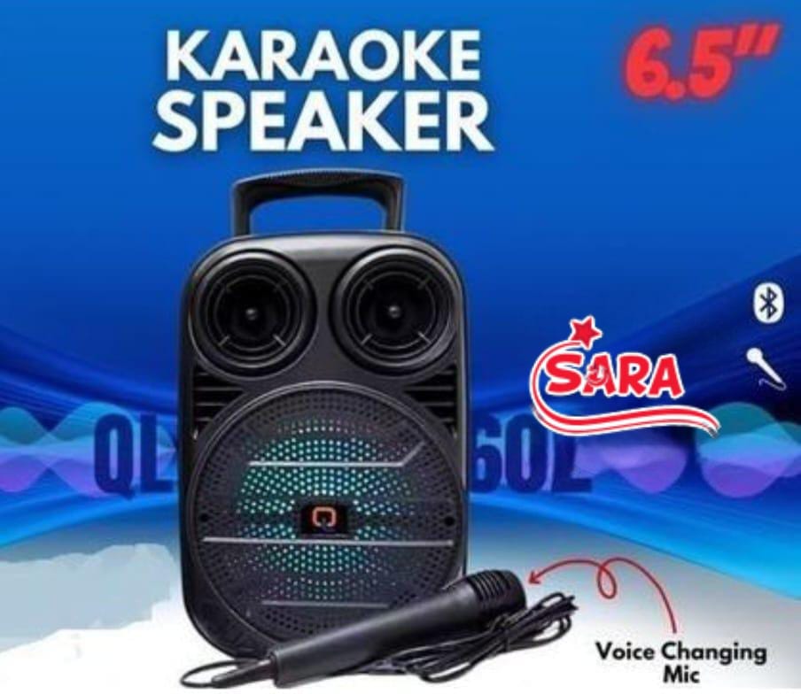 Karaoke Speaker System With Bluetooth Wireless Connectivity