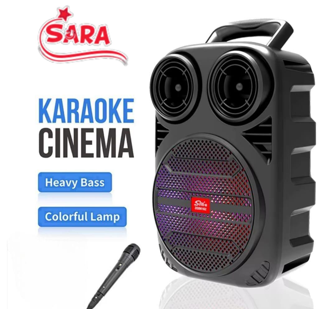 Karaoke Speaker System With Bluetooth Wireless Connectivity
