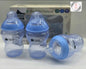 3 Piece Baby Bottles Set for Easy Feeding and Grip Design