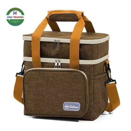 Dual Layer Insulated Lunch Bags Set For Fresh Meals