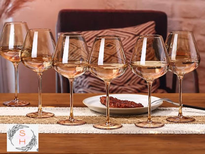 Six Piece Wine Glass Set For Everyday Entertaining Occasions
